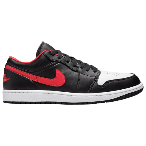 

Jordan Mens Jordan AJ 1 Low - Mens Basketball Shoes Black/Red/White Size 09.5