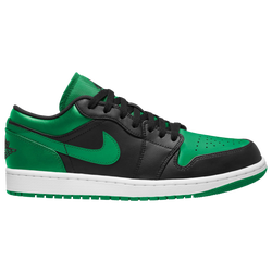 Men's - Jordan AJ 1 Low - Black/Lucky Green/White