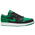 Jordan AJ 1 Low SE - Men's Black/Lucky Green/White