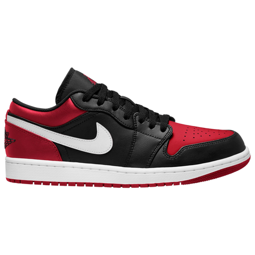 Shop Jordan Mens  Aj 1 Low In Black/gym Red/white