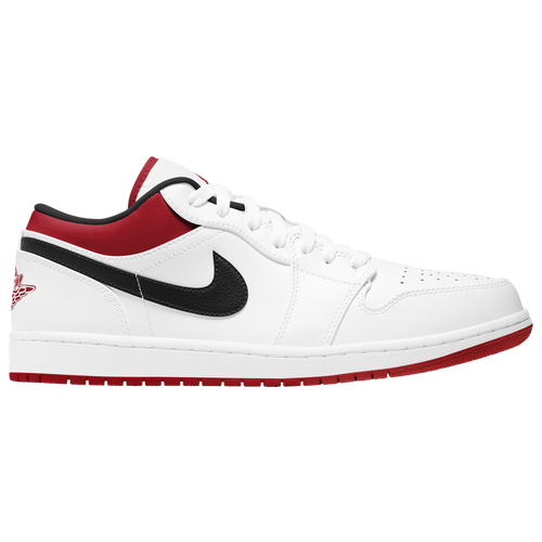 Jordan Aj 1 Low In White Gym Red Black Modesens