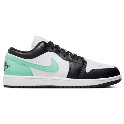

Jordan Mens Jordan AJ 1 Low - Mens Basketball Shoes Green/White/Black Size 10.0