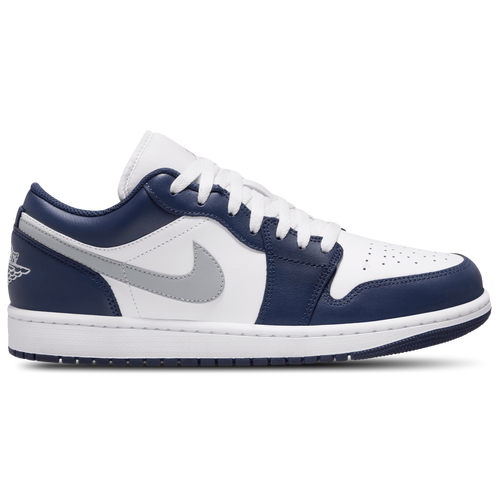 

Jordan Mens Jordan AJ 1 Low - Mens Shoes Wolf Grey/White/Midnight Navy Size 08.5