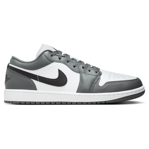 

Jordan Mens Jordan AJ 1 Low - Mens Basketball Shoes Grey/White/Black Size 11.5