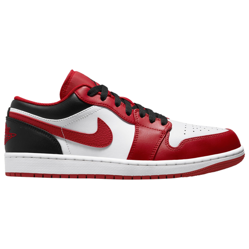

Jordan Mens Jordan AJ 1 Low - Mens Basketball Shoes White/Red/Black Size 12.0
