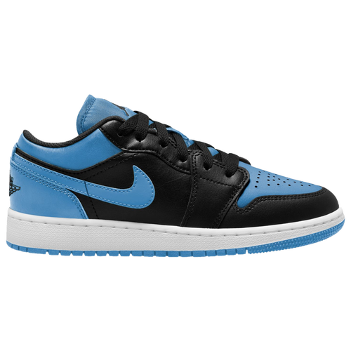 

Boys Jordan Jordan AJ 1 Low - Boys' Grade School Basketball Shoe Black/Univ Blue Size 06.0