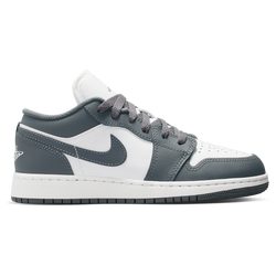 Boys' Grade School - Jordan AJ 1 Low - Summit White/Iron Grey