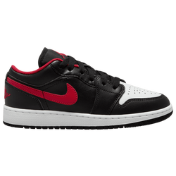 Boys' Grade School - Jordan AJ 1 Low - Red/White/Black