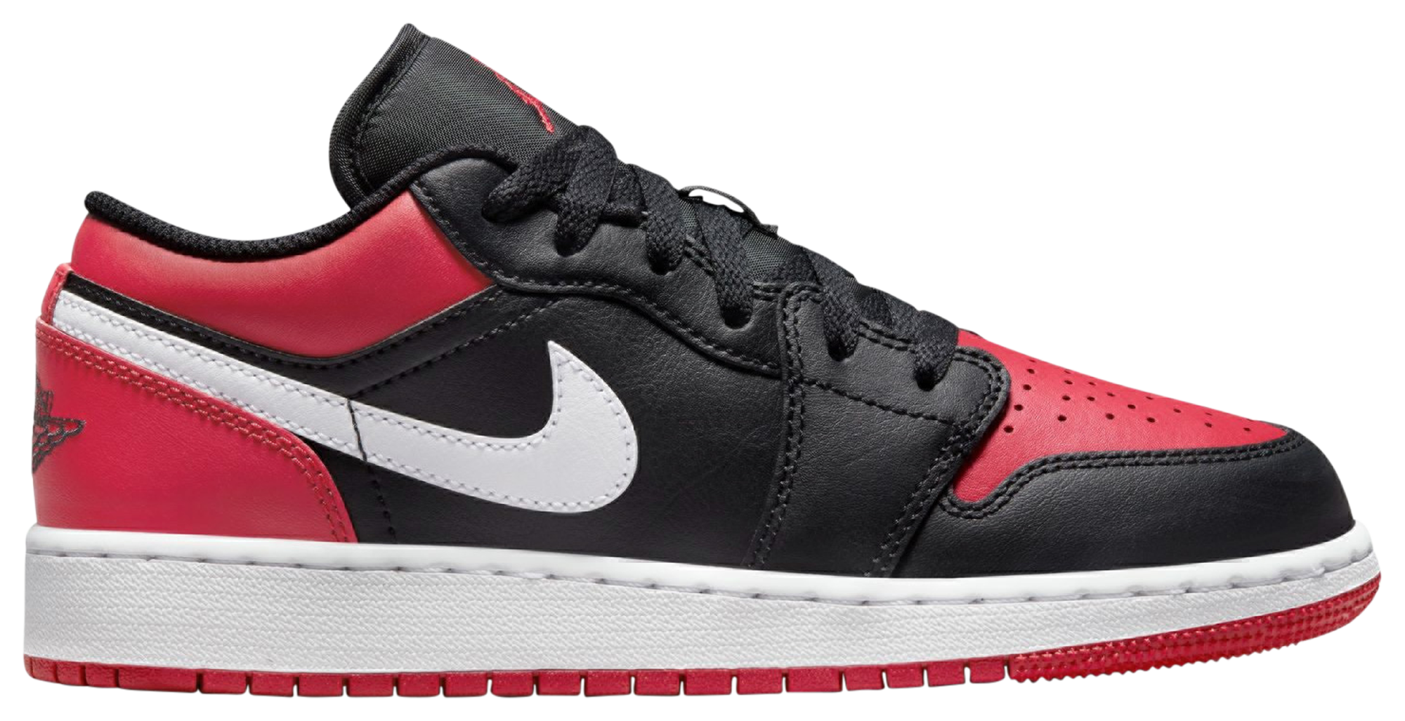 Jordan 1 low store black toe foot locker