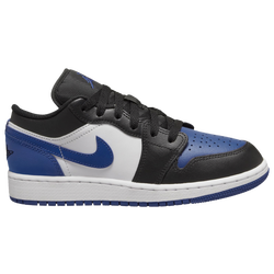 Boys' Grade School - Jordan AJ 1 Low - White/Blue/Black