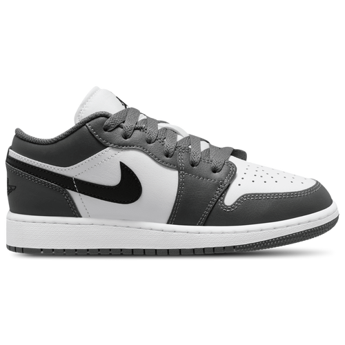 BOYS - Jordan AJ 1 Low - White/Black Grey
