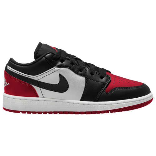 

Jordan Boys Jordan AJ 1 Low - Boys' Grade School Basketball Shoes Black/White/Varsity Red Size 4.5