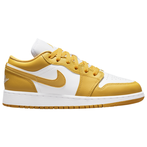 BOYS - Jordan AJ 1 Low - White/Pollen