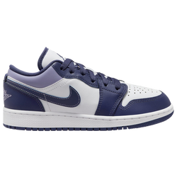 Boys' Grade School - Jordan AJ 1 Low - Sky J Purple/Sky J Purple/White