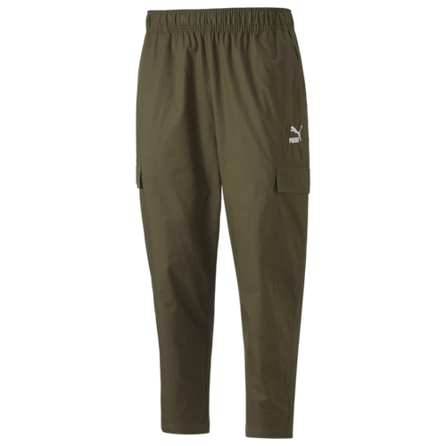 

PUMA Mens PUMA Classics Woven Pants - Mens Deep Olive Size S