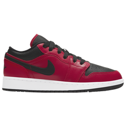 Girls' Grade School - Jordan AJ 1 Low - Gym Red/Black/White