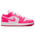 Jordan AJ 1 Low - Girls' Grade School Pink Foam/Hyper Pink/White