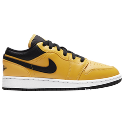 Girls' Grade School - Jordan AJ 1 Low - University Gold/Black/White