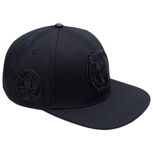 Shop Pro Standard Mens Boston Celtics  Celtics Bob Logo Snapback Hat In Black/black