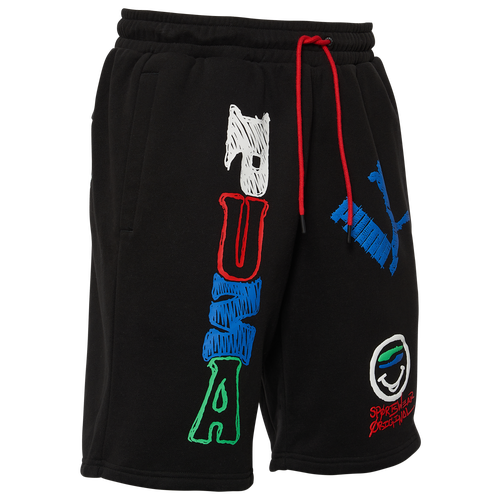 

PUMA Mens PUMA Scribble Pack Shorts - Mens Black Size XXL