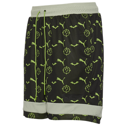 Men's - PUMA Batman The Riddler AOP Shorts - Black/Multi Color
