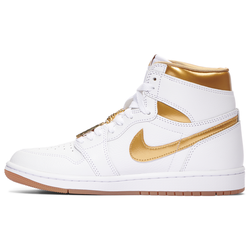 W Air Jordan 1 Retro High Og White metallic Gold 6