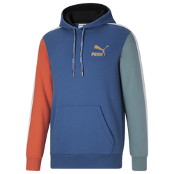 Men's - PUMA Go For CB Hoodie - Blue/Red/Green