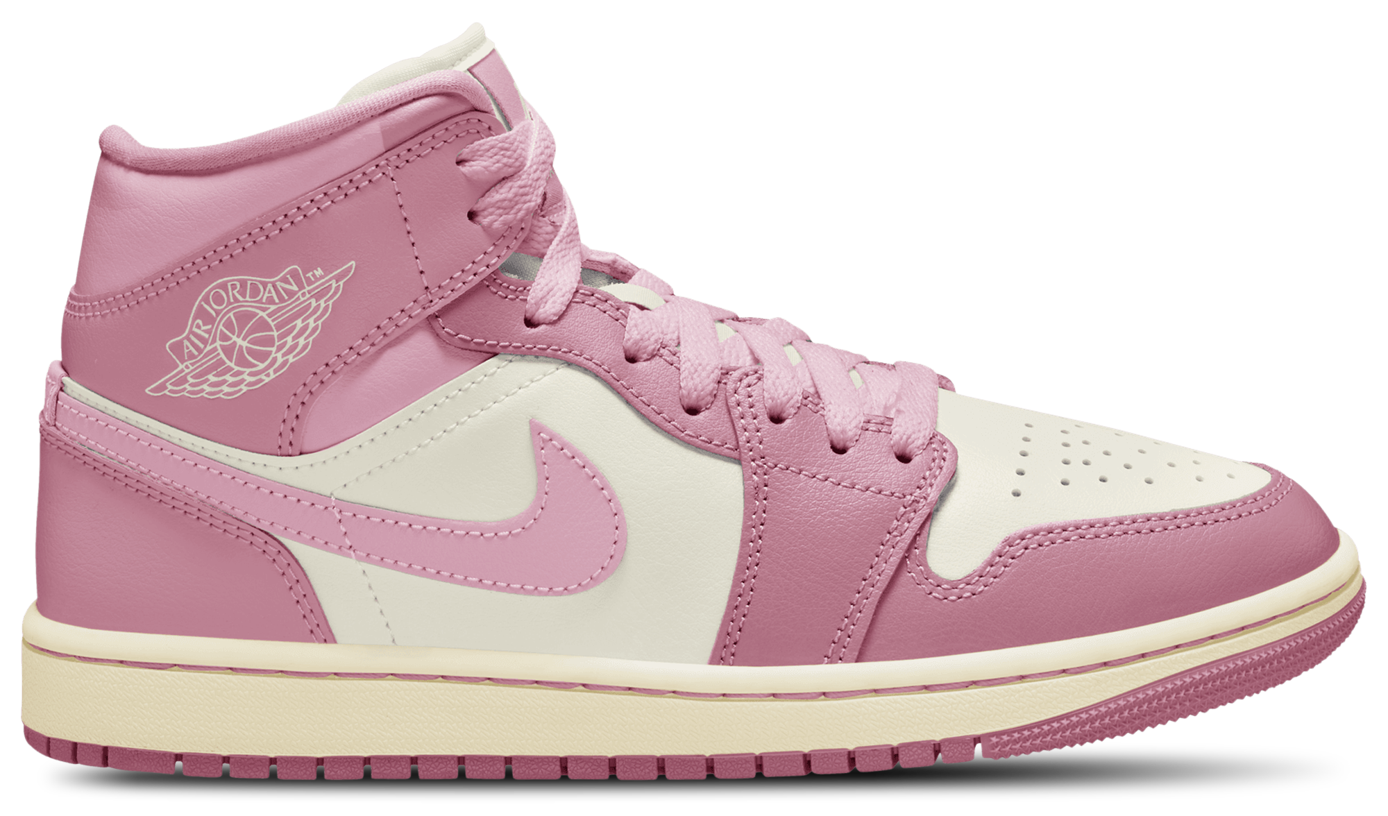 シューズ(女性用) NikeGS Air Jordan 1 Mid Pink Jordan AJ 1 Mid - Women's | Foot Locker