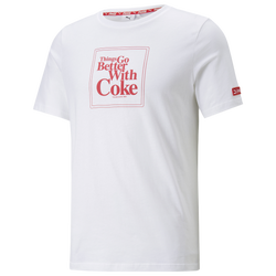Men's - PUMA Coca Cola T-Shirt - White/Red