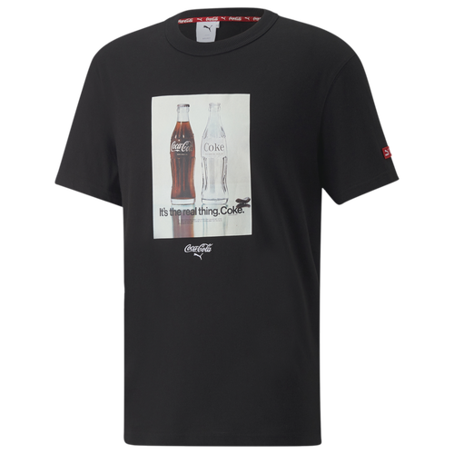 

PUMA Mens PUMA Coca Cola T-Shirt - Mens Black/White Size M