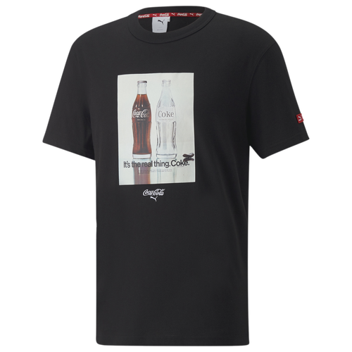 

PUMA Mens PUMA Coca Cola T-Shirt - Mens Black/White Size S