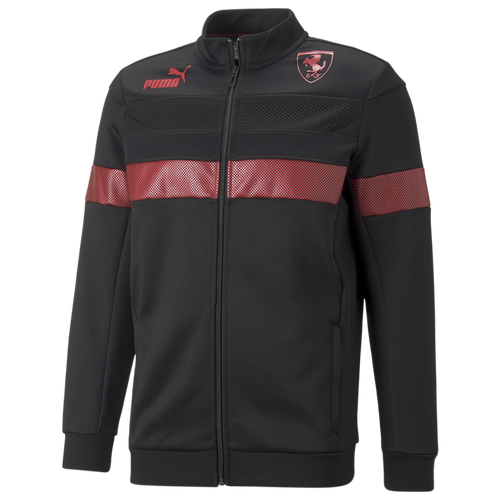 

PUMA Mens PUMA Ferrari Metal Energy Jacket - Mens Black/Red Size L