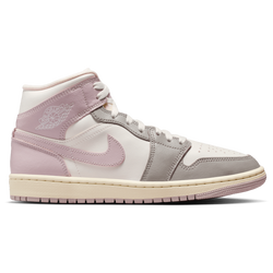 Women's - Jordan AJ 1 Mid - White/Purple