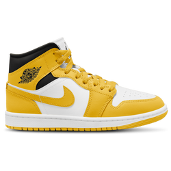 Women's - Jordan AJ1 Mid SE - Yellow/White/Black