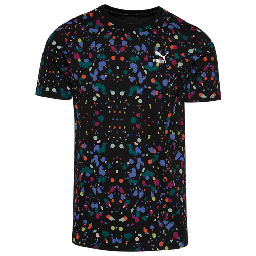 

PUMA Mens PUMA Speckle AOP T-Shirt - Mens Black/Multi Color Size M