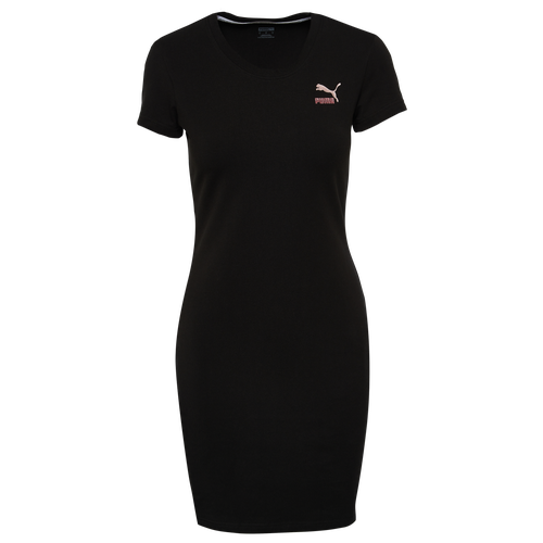 

PUMA Womens PUMA Black Rose Bodycon Dress - Womens Black/Bronze Size S