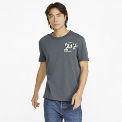 Men's - PUMA Summer Resort T-Shirt - Navy/Navy
