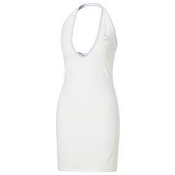 Women's - PUMA Summer Resort Halterneck Dress - White/White