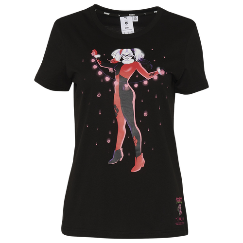 

PUMA Womens PUMA x DC Harley Quinn Classics T-Shirt - Womens Black Size XS