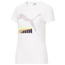 PUMA Mismatch Logo T-Shirt - Women's White