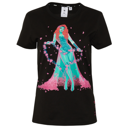 

PUMA Womens PUMA x DC Poison Ivy Classics T-Shirt - Womens Black Size XS