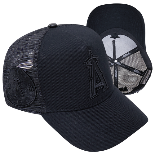 

Pro Standard Mens Pro Standard Angels Classic Pinch Front Trucker - Mens Black/Black Size One Size