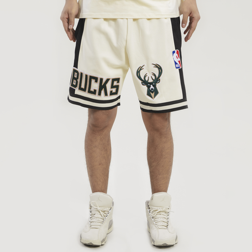 

Pro Standard Mens Pro Standard Bucks Champ 2.0 Shorts - Mens Tan/Black Size M
