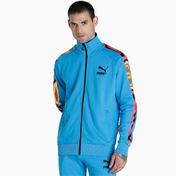 Men's - PUMA Lava Flow T7 Track Jacket - Bleu Azur