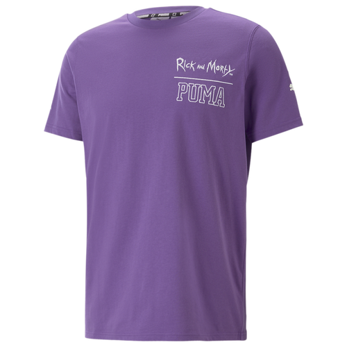 

PUMA Mens PUMA Sanchez Wuz Here T-Shirt - Mens Purple/White Size S