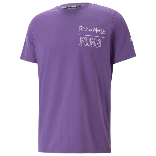 

PUMA Mens PUMA Sanchez Wuz Here T-Shirt - Mens Purple/White Size L