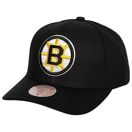 Shop Mitchell & Ness Mens Boston Bruins  Bruins Ground 2.0 Pro Snapback In Black/yellow