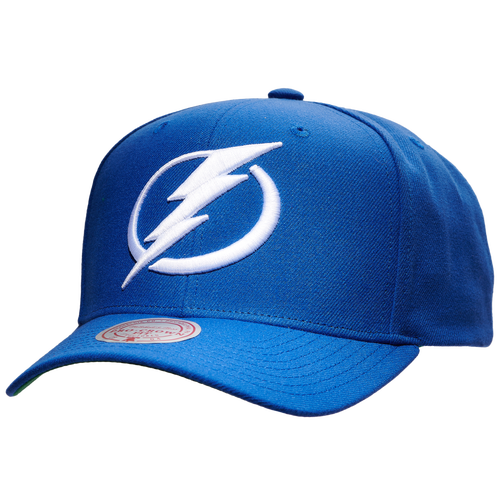 Shop Mitchell & Ness Mens Tampa Bay Lightning  Lightning Ground 2.0 Pro Snapback In Blue/white