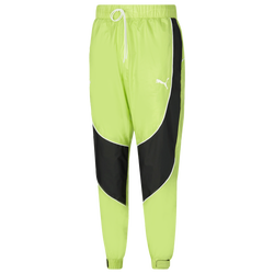 Men's - PUMA Melo Woven Dime Pants - Sharp Green/Black