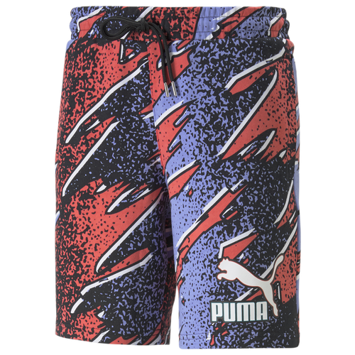 

PUMA Mens PUMA Fandom All Over Print Shorts - Mens Multi/White Size M